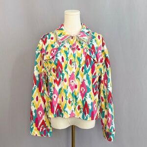 Savanna Jane Multicolor Ikat Print Top